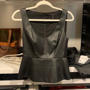 Faux Leather tank top